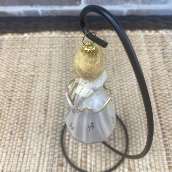 Vtg De Carlini Soffieria Italian blown glass Ornament Blonde 5.5" - Picture 9 of 13